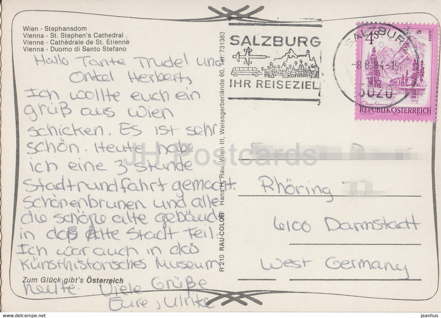 Wien - Vienna - Stephansdom - cathedral - 1984 - Austria - used