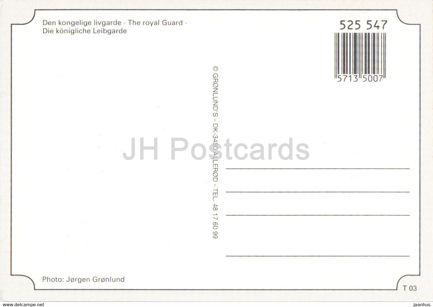 Copenhagen - The Royal Guard - Denmark - unused