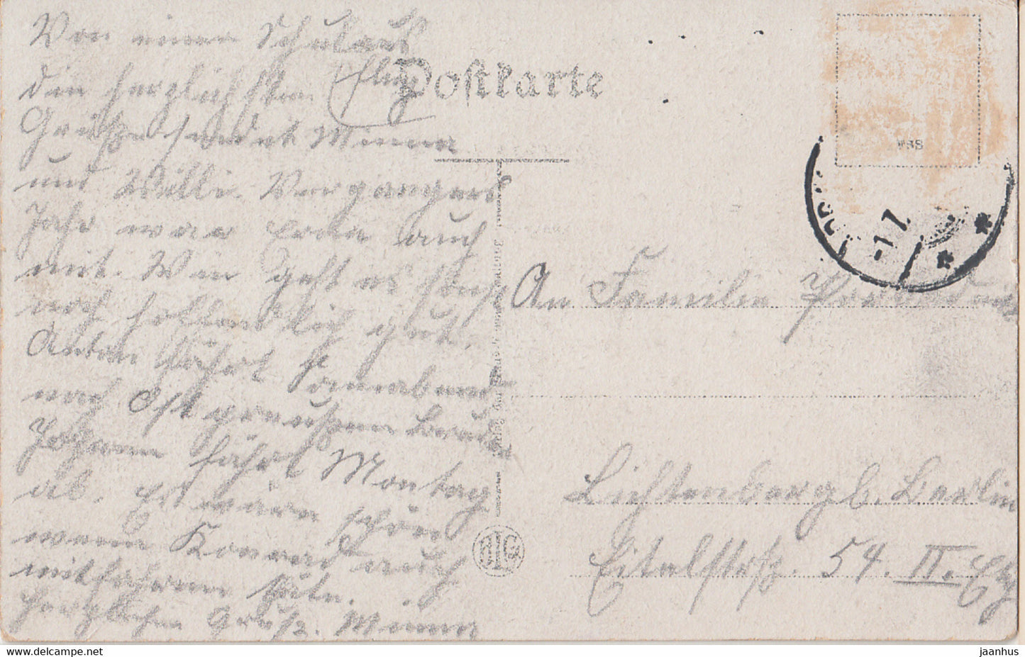 Gauss Turm auf dem Hohen Hagen bei Dransfeld - old postcard - Germany - used