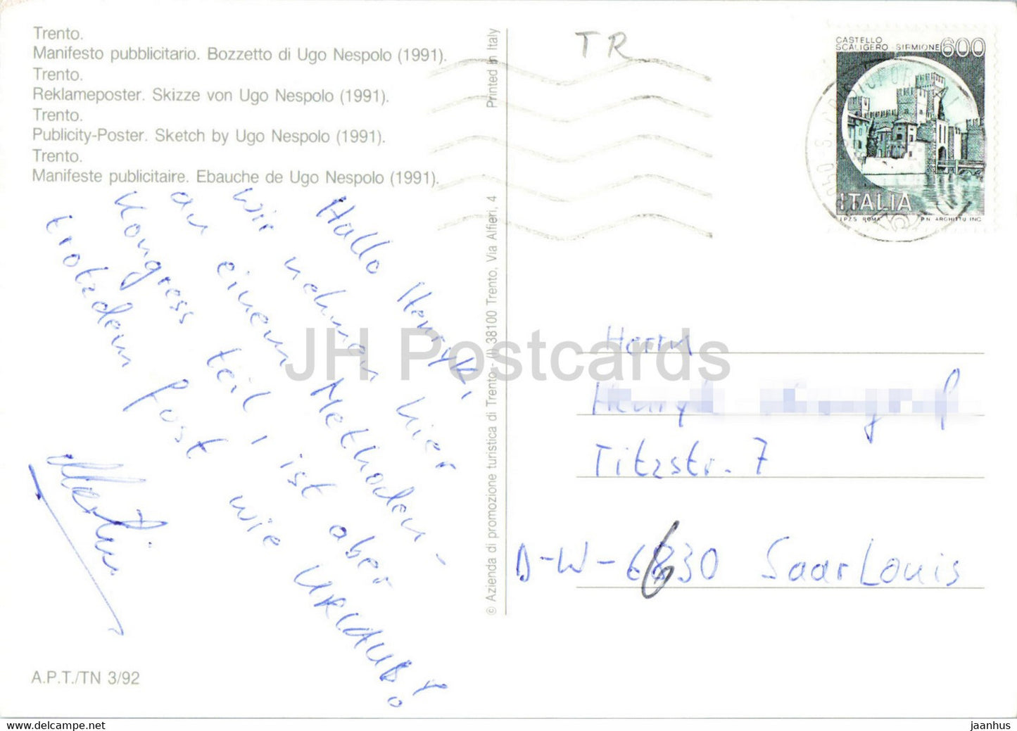 painting by Ugo Nespolo - Publicy Poster - Sketch - Family - Italian art - Italy - used