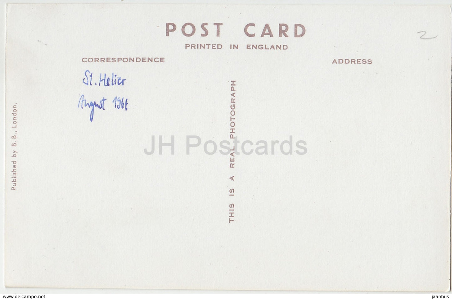 Elizabeth Castle - 58 - 1966 - United Kingdom - Channel Islands - Jersey - used