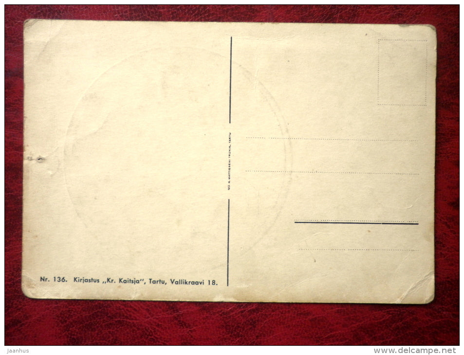 Easter card - Jesus - nr 136 - cross - religion - 1920s-1930s - Estonia - unused - JH Postcards