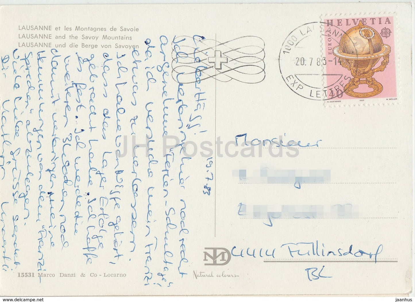 Lausanne et les Montagnes de Savoie - Savoy Mountains - 1983 - Switzerland - used