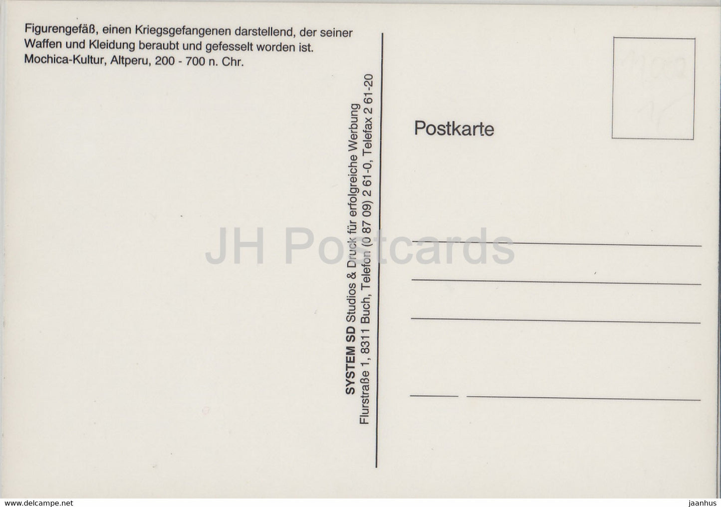 Figurengefass - Kriegsgefangene - Mochicha Kultur - Pérou - Art ancien - Allemagne - inutilisé