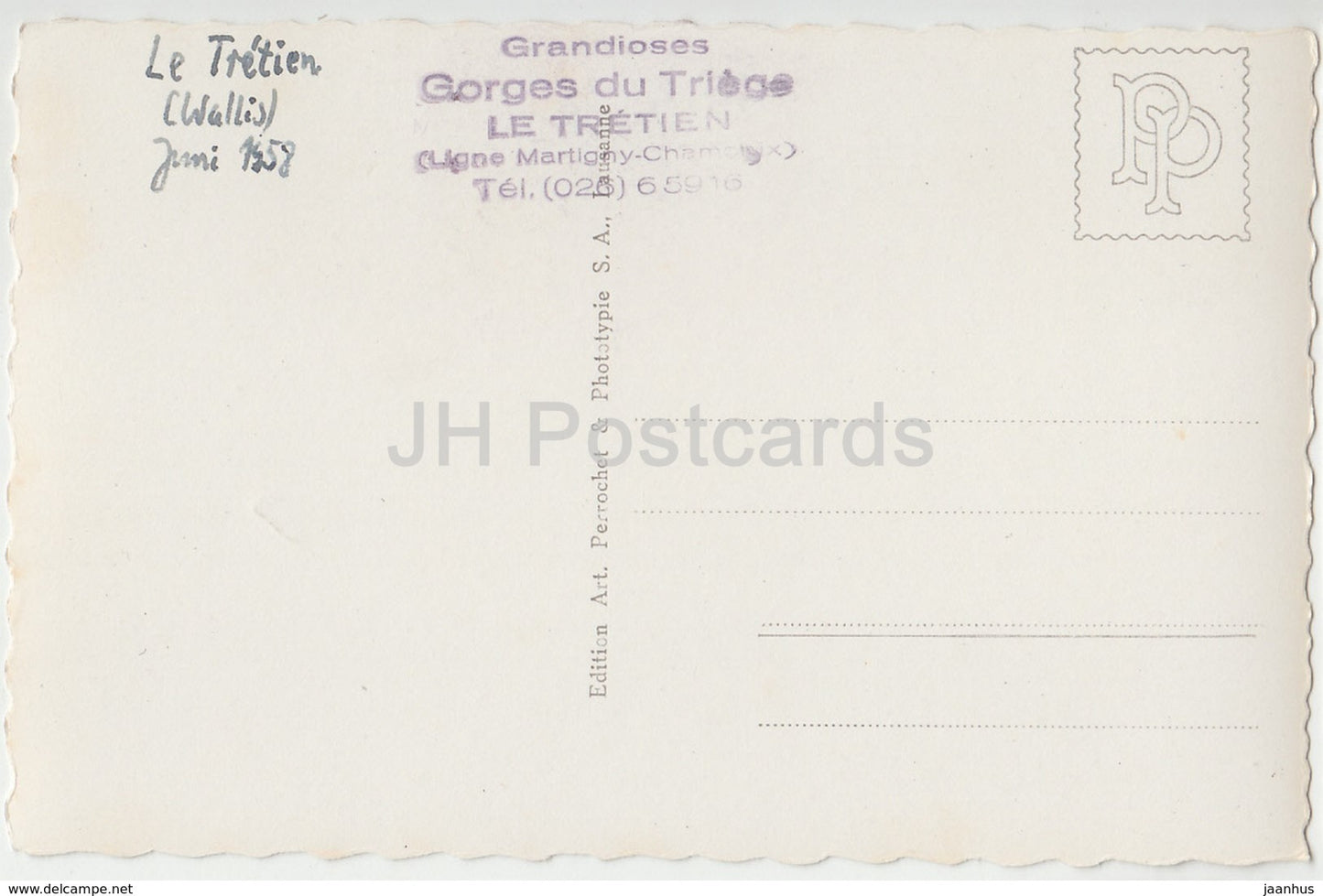 Valais Pittoresque - Le Clocher du Tretien - 13018 - Switzerland - 1964 - used