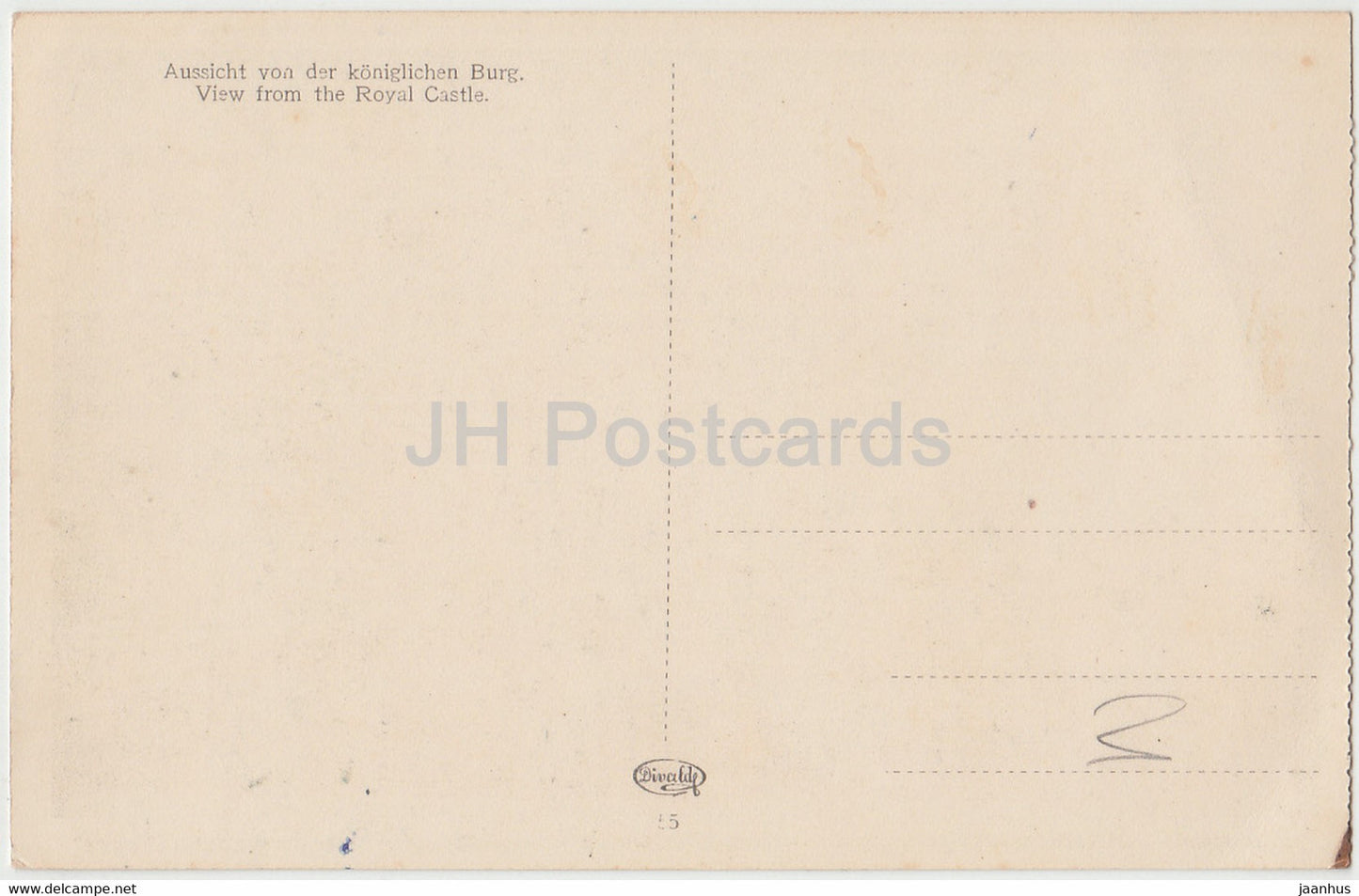 Budapest - Kilatas a kiralyi varbol - Aussicht von der konigl Burg - old postcard - Hungary - unused