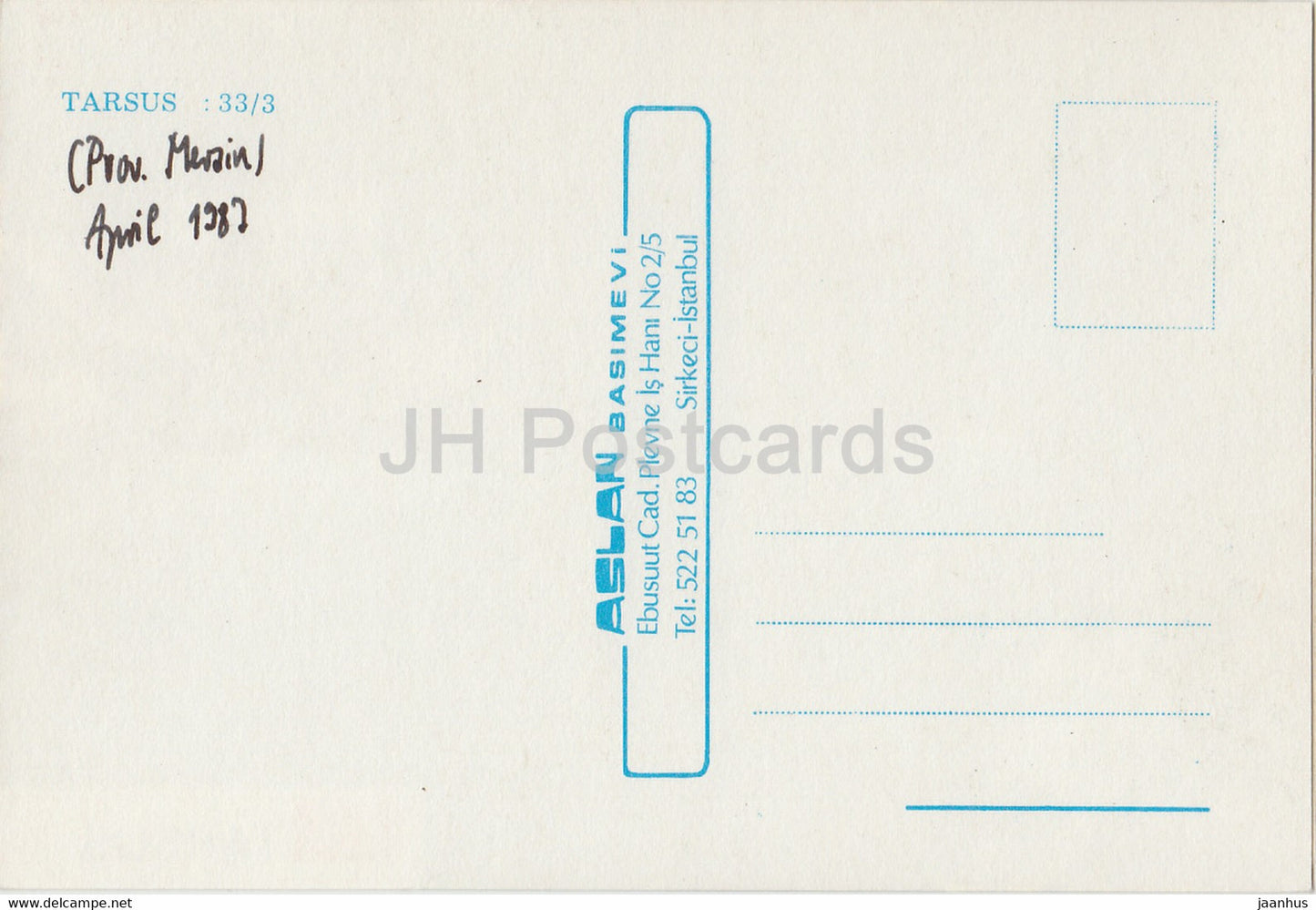 Tarsus - river - 1987 - Turkey - used