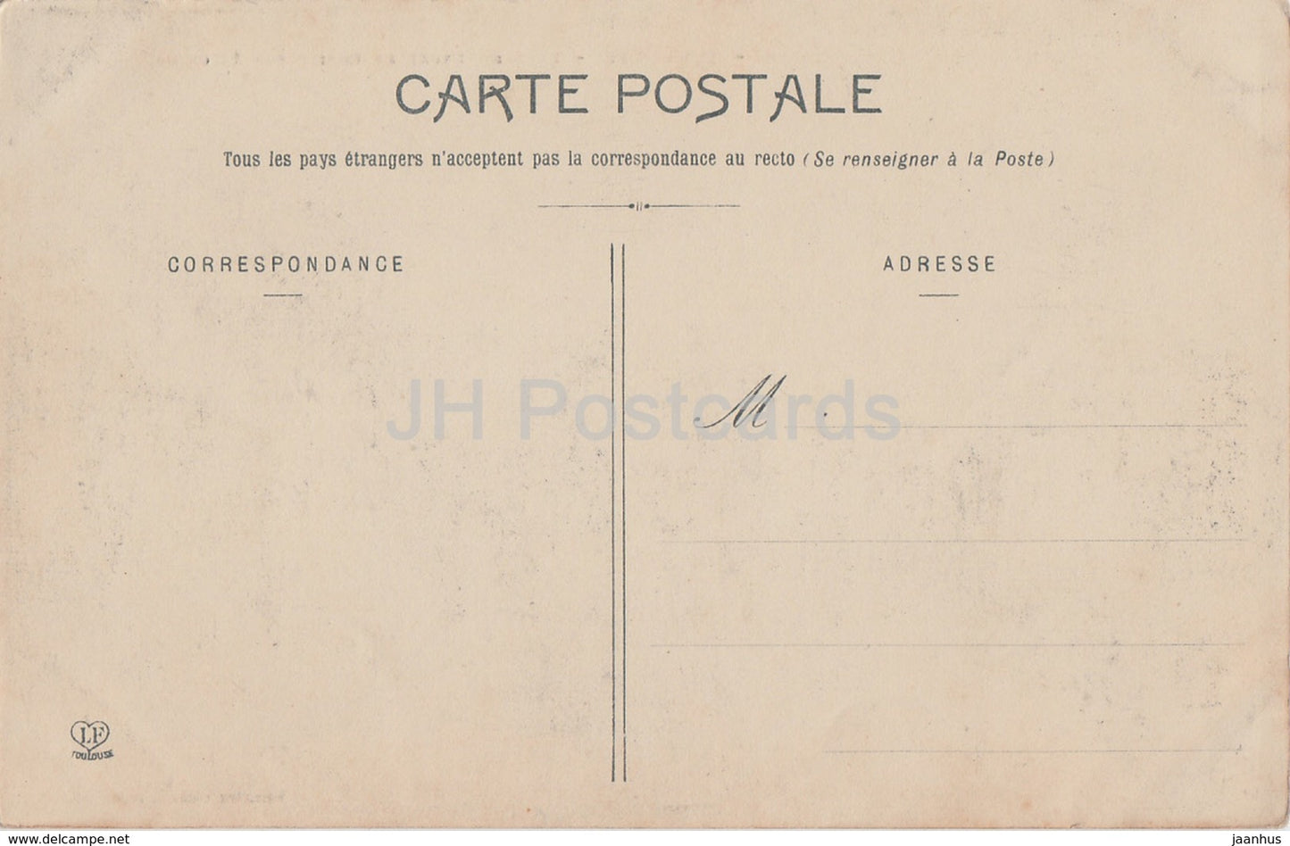 Toulouse - Tour du Lycee et Eglise des Jacobins - 3 - alte Postkarte - Frankreich - unbenutzt