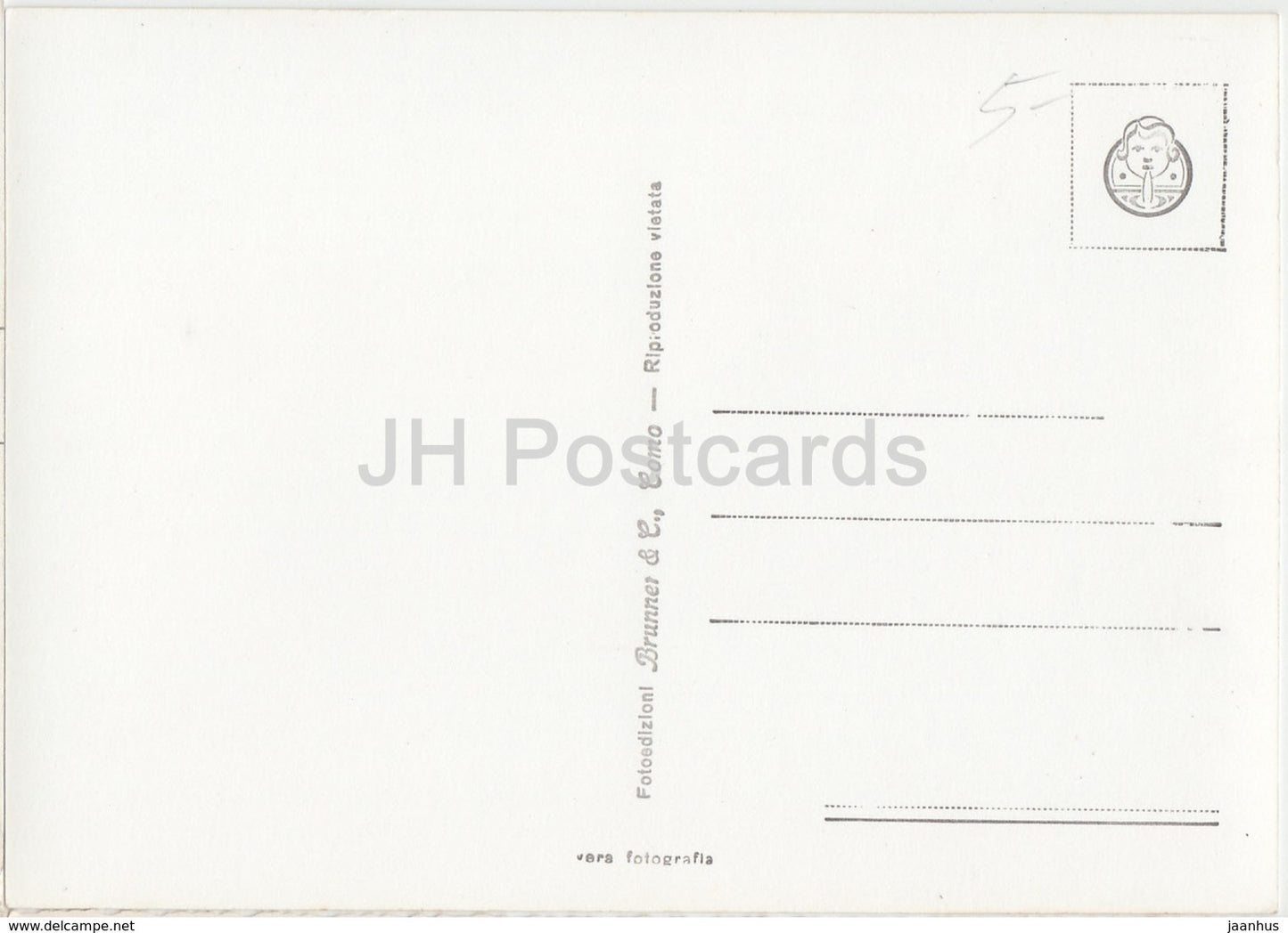 Gardone Riviera - Lago di Garda - voilier - bateau à vapeur Trento - navire - 1952 - Italie - utilisé