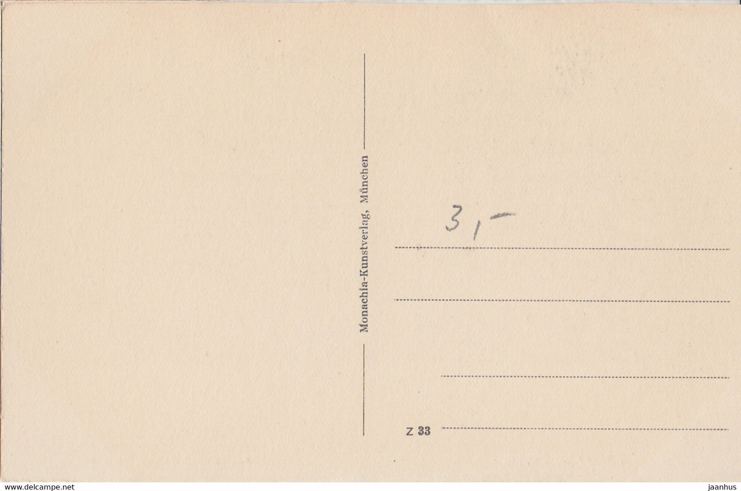 Vor der Kieler Bucht bei Sassnitz - old postcard - Germany - unused