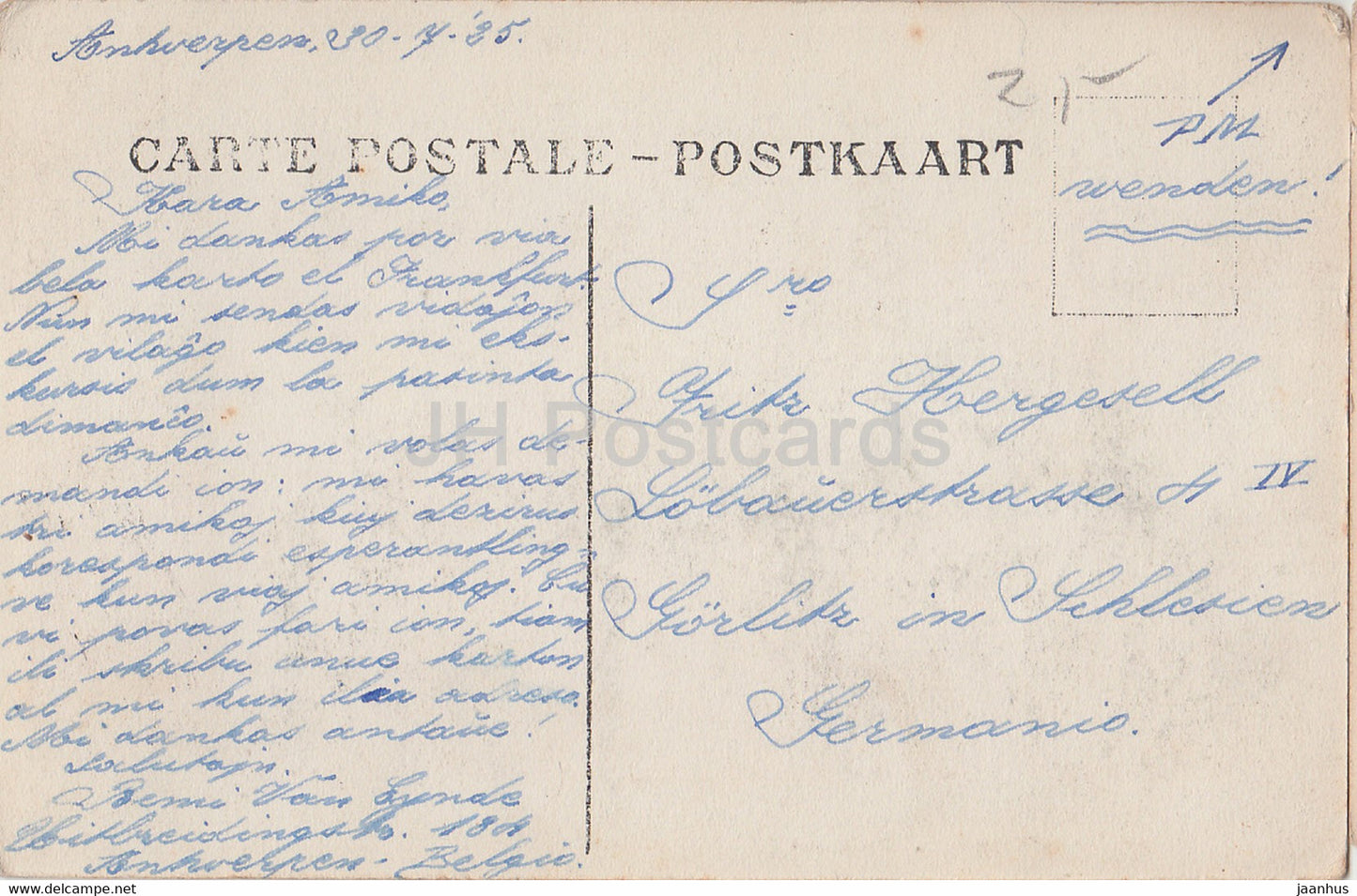 St Job in't Goor - De Dreef - old postcard - 1925 - Belgium - used