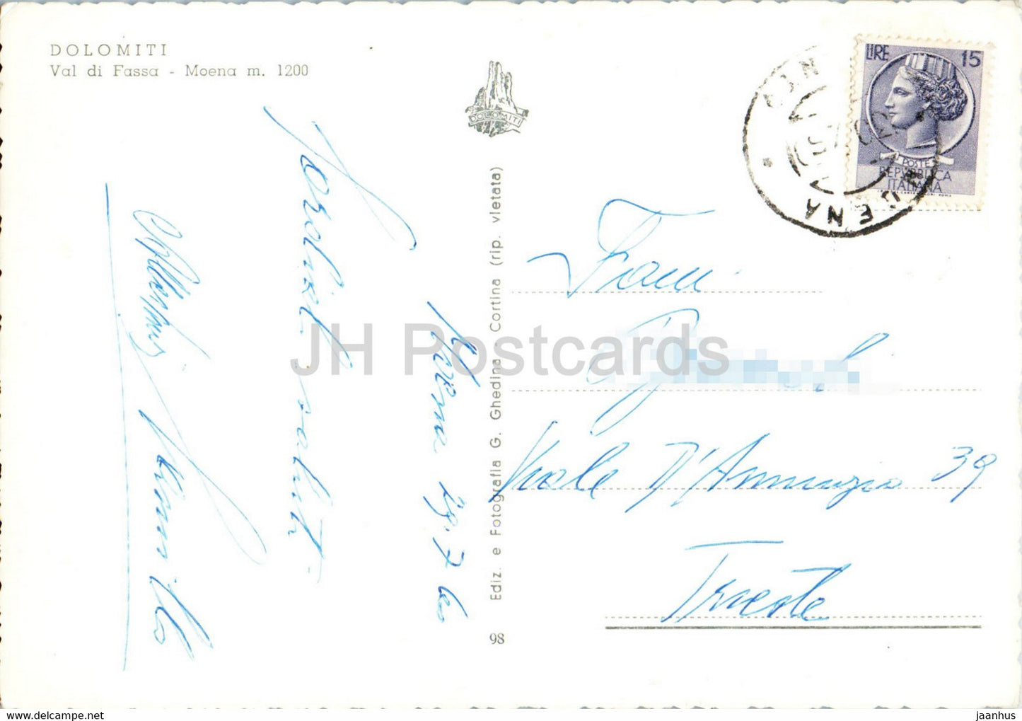 Moena - Val di Fassa - 1960 - Italy - used