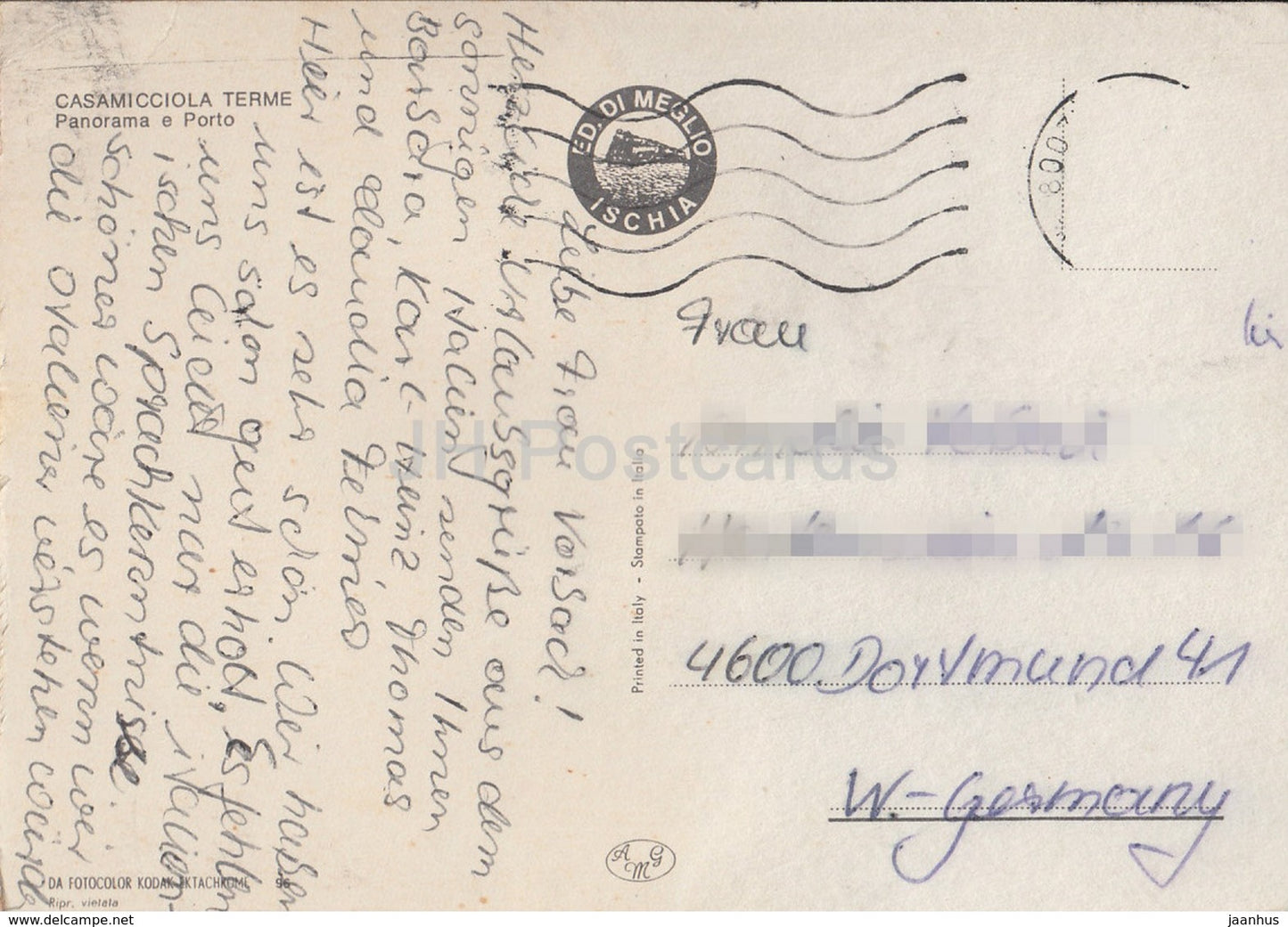Casamicciola Terme - Panorama e Porto - port - Italy - used
