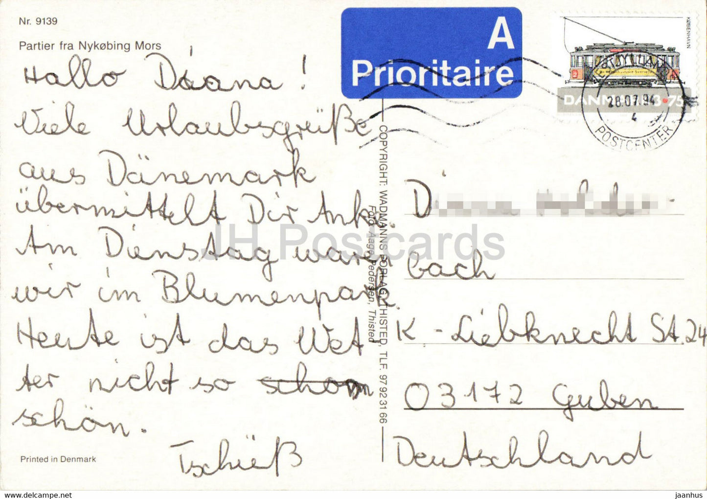 Nykobing Mors - Straßenansicht - Meer - Hafen - Multiview - 9139 - 1994 - Dänemark - gebraucht