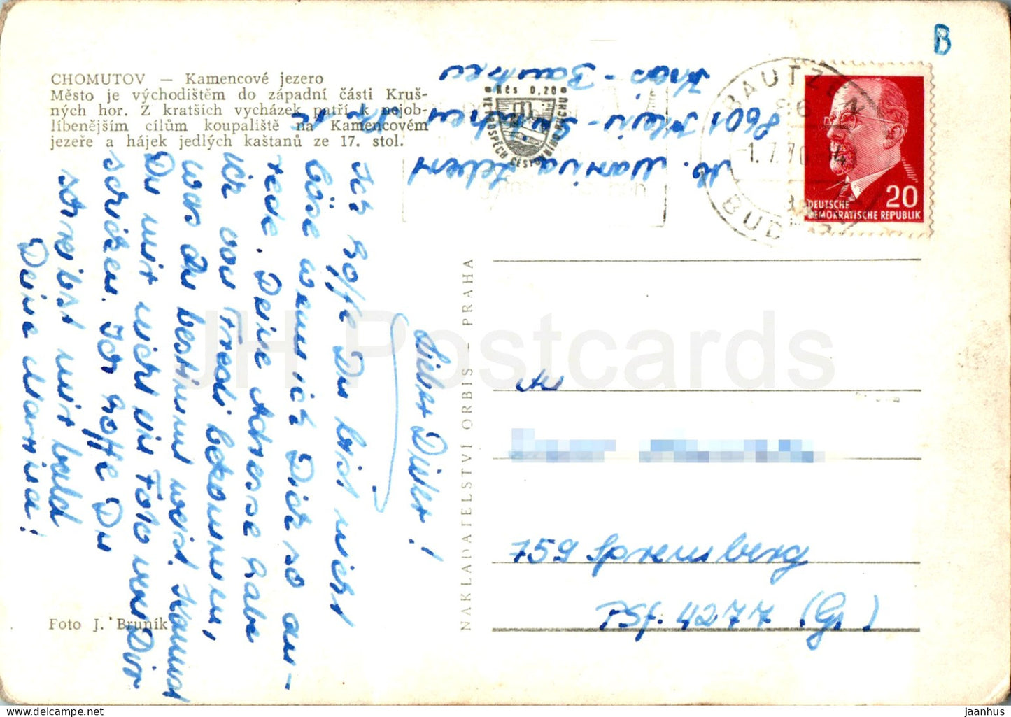 Chomutov - Kamencove jezero - See - 1970 - Tschechische Republik - Tschechoslowakei - gebraucht