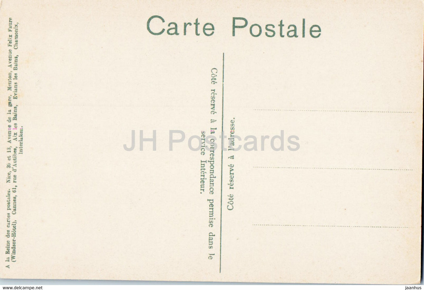 Menton - vue prise de la Madonne - old postcard - France - unused