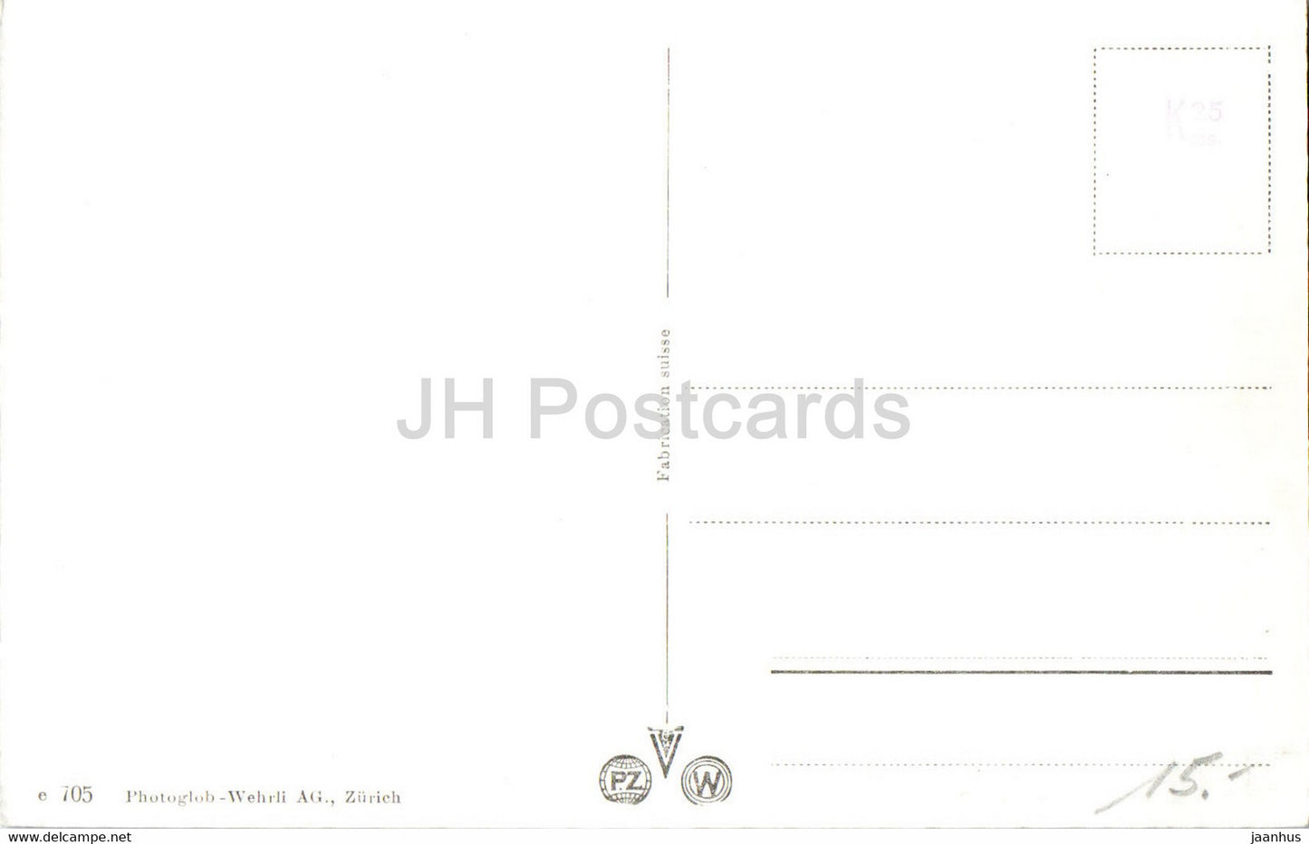 Goschener-Alp 1800 m mit Dammagletscher - 705 - carte postale ancienne - Suisse - inutilisée