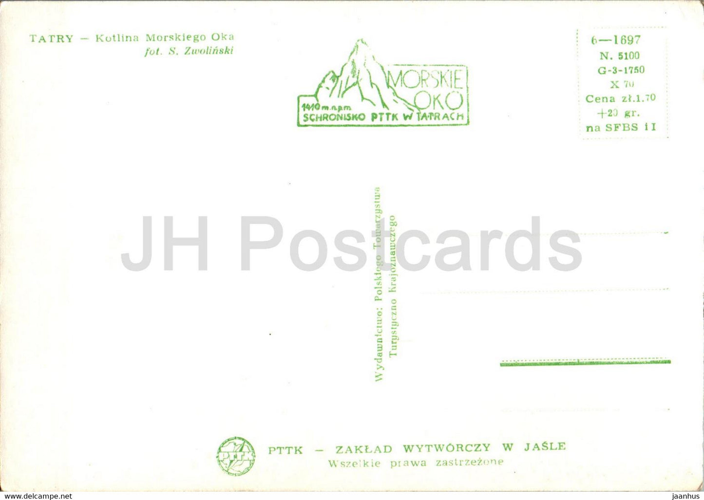 Tatry - Tatras - Kotlina Morskiego Oka - Poland - unused