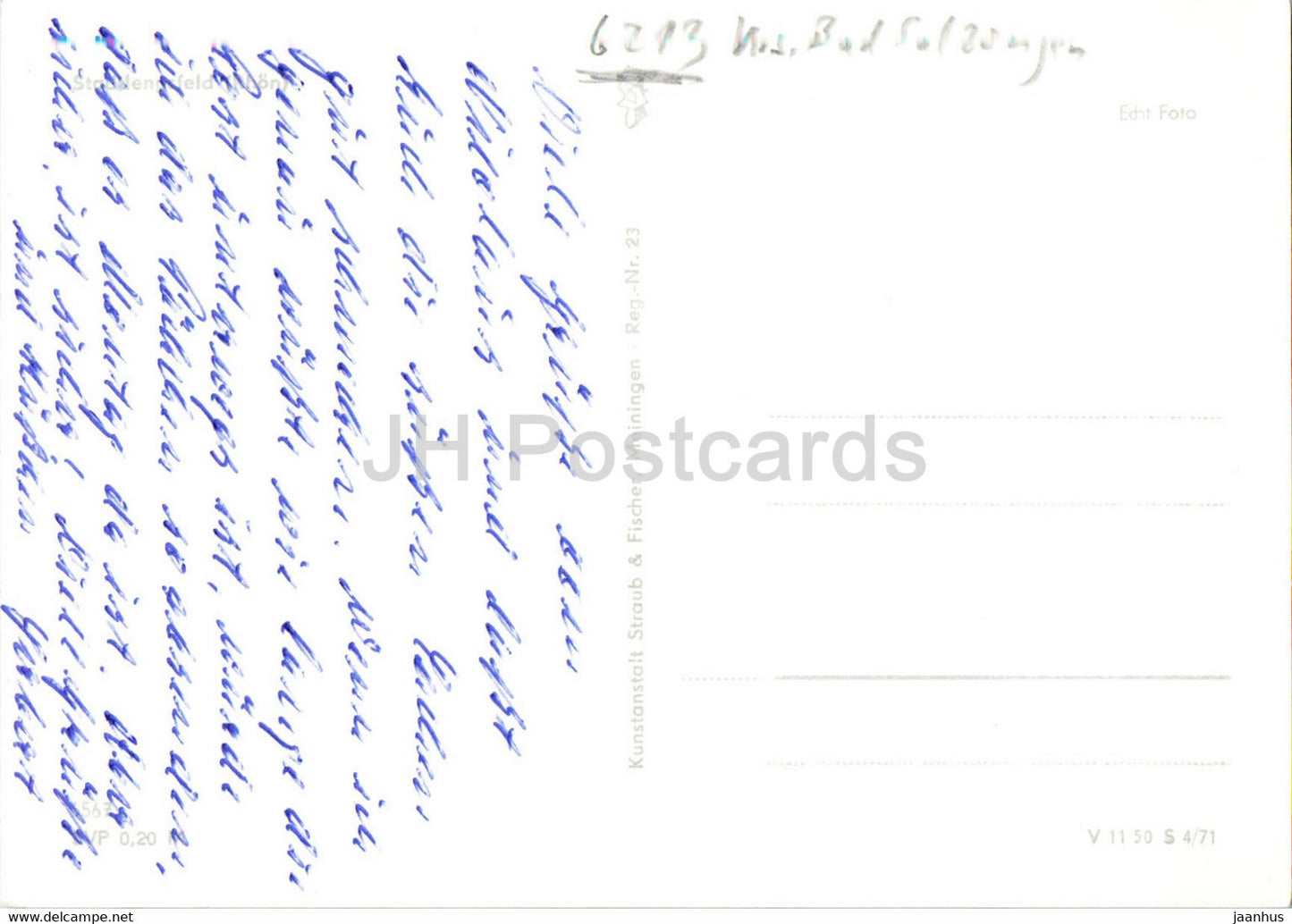 Stadtlengsfeld - Rhon - 1 - old postcard - Germany DDR - used