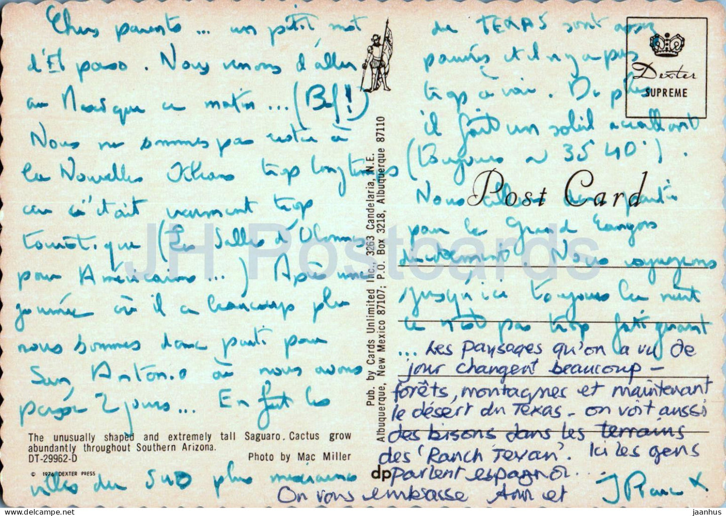 Saguaro Cactus - Arizona State Flower - 29962 - États-Unis - utilisé