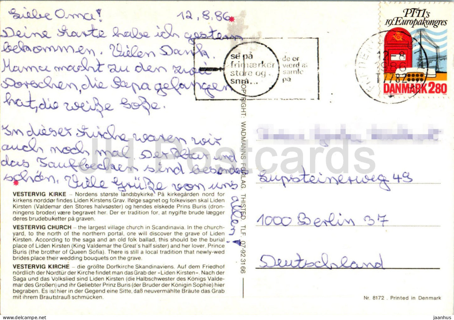 Vestervig Kirke - church - multiview - 8172 - 1986 - Denmark - used