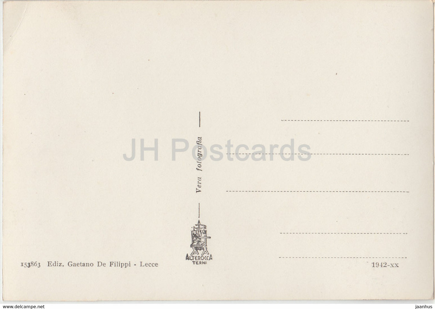 Lecce - Palazzo del Governo e Basilica di S Croce - government palace - Italy - Italia - unused