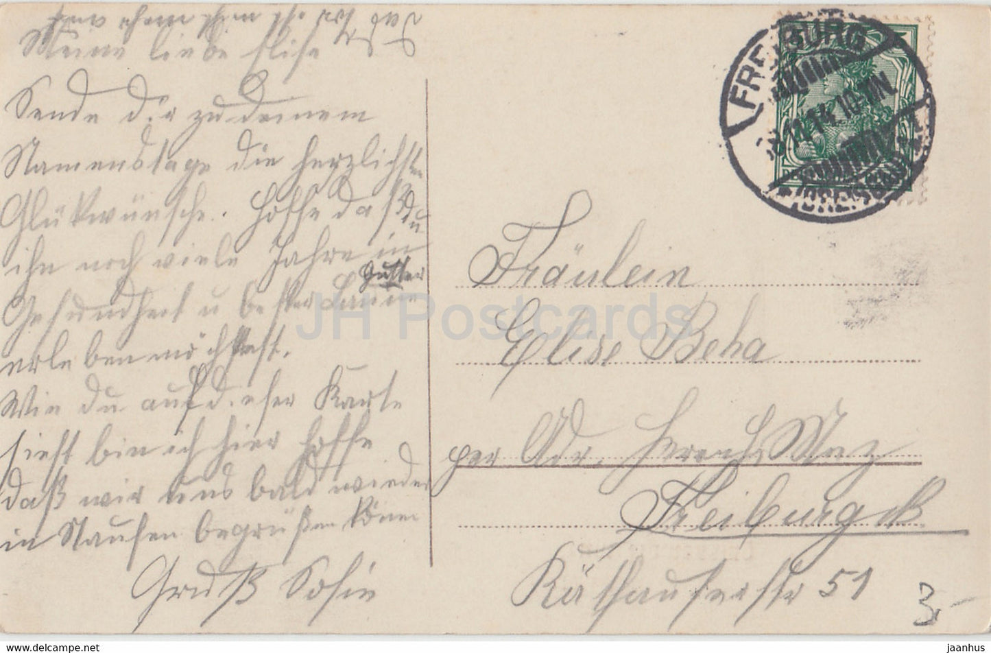 Carte de vœux - Herzlichen Gluckwunsch zum Namenstage - enfants - 5622/4 - carte postale ancienne - 1914 - Allemagne - utilisé