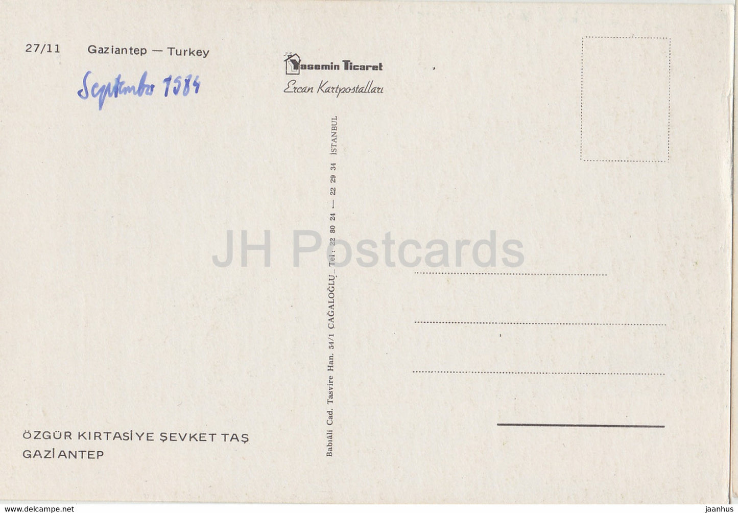 Gaziantep - bus - rue - 1987 - Turquie - occasion