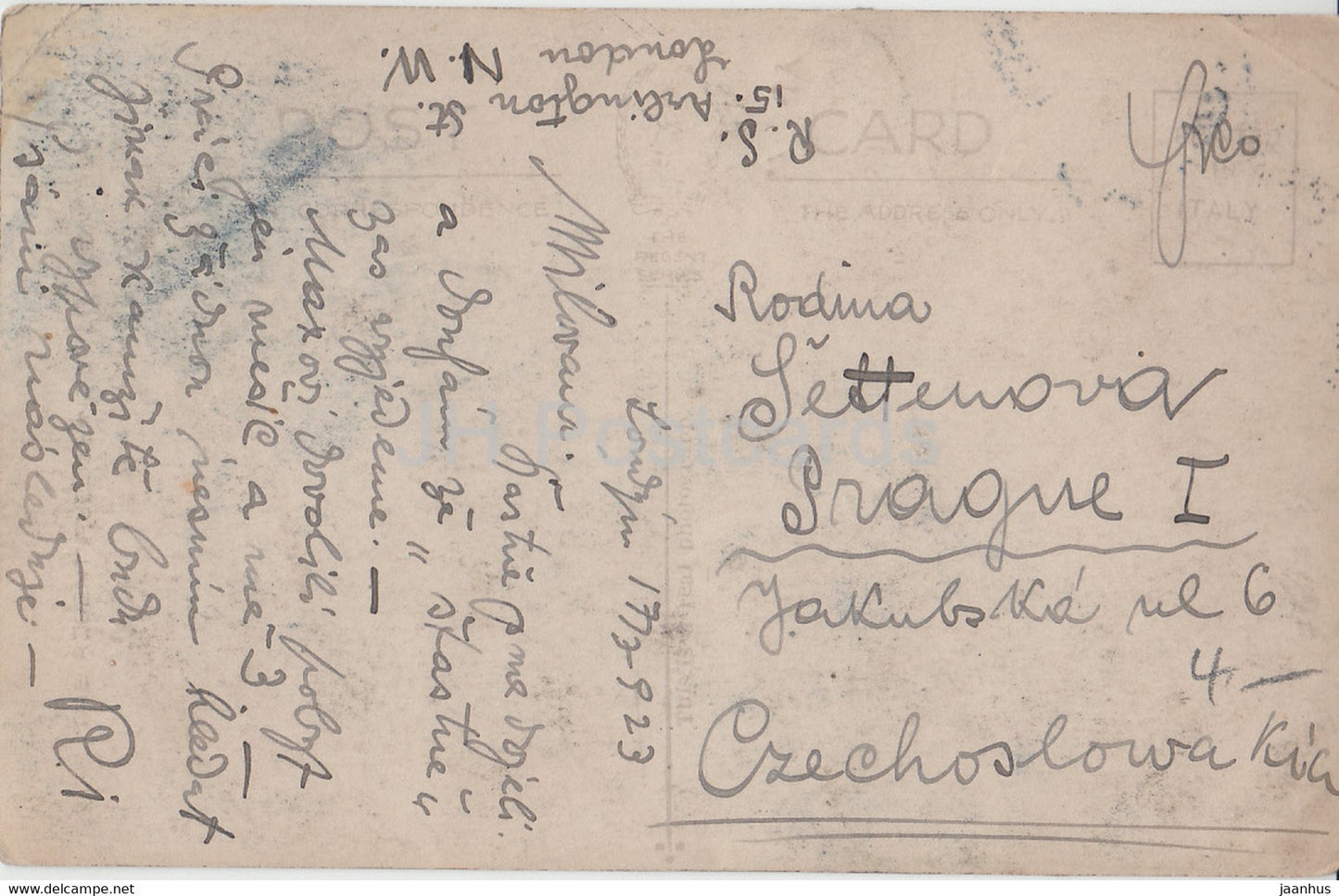 Londres - The Strand - bus - 105 - carte postale ancienne - Angleterre - Royaume-Uni - utilisé