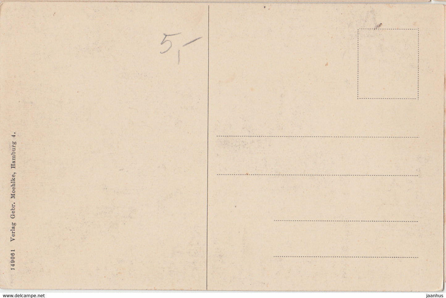 Rauch Salon - I Cajute - navire - carte postale ancienne - Allemagne - inutilisé