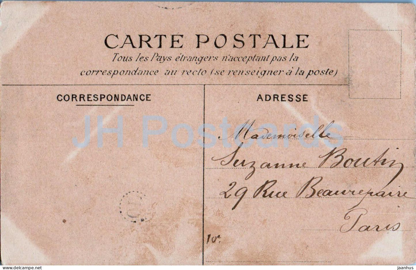 Cervon - Château de Cuzy - cote est - château - carte postale ancienne - 1906 - France - occasion