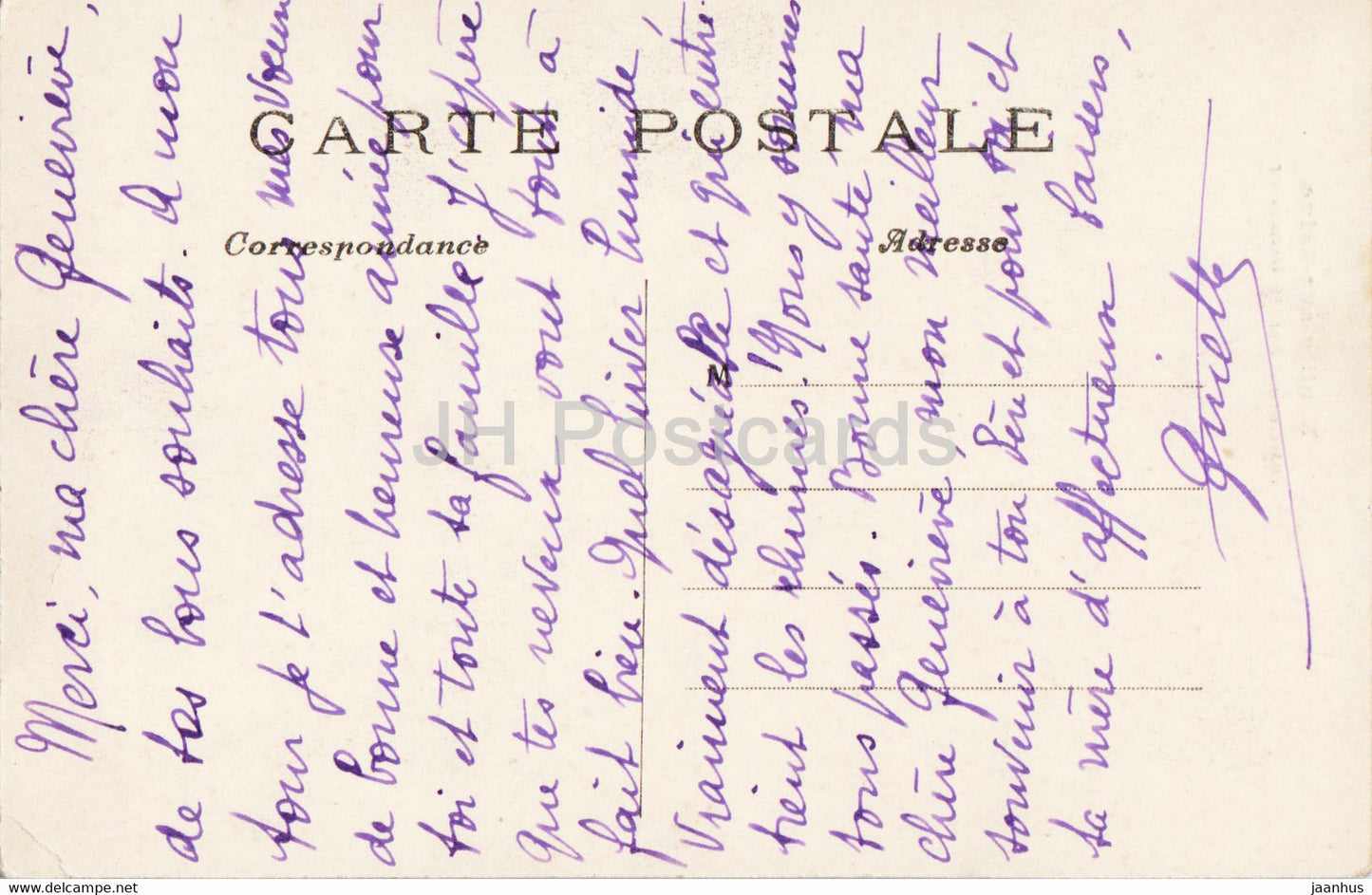 Neuilly sur Seine - Institution Sainte Genevieve - old postcard - France - used