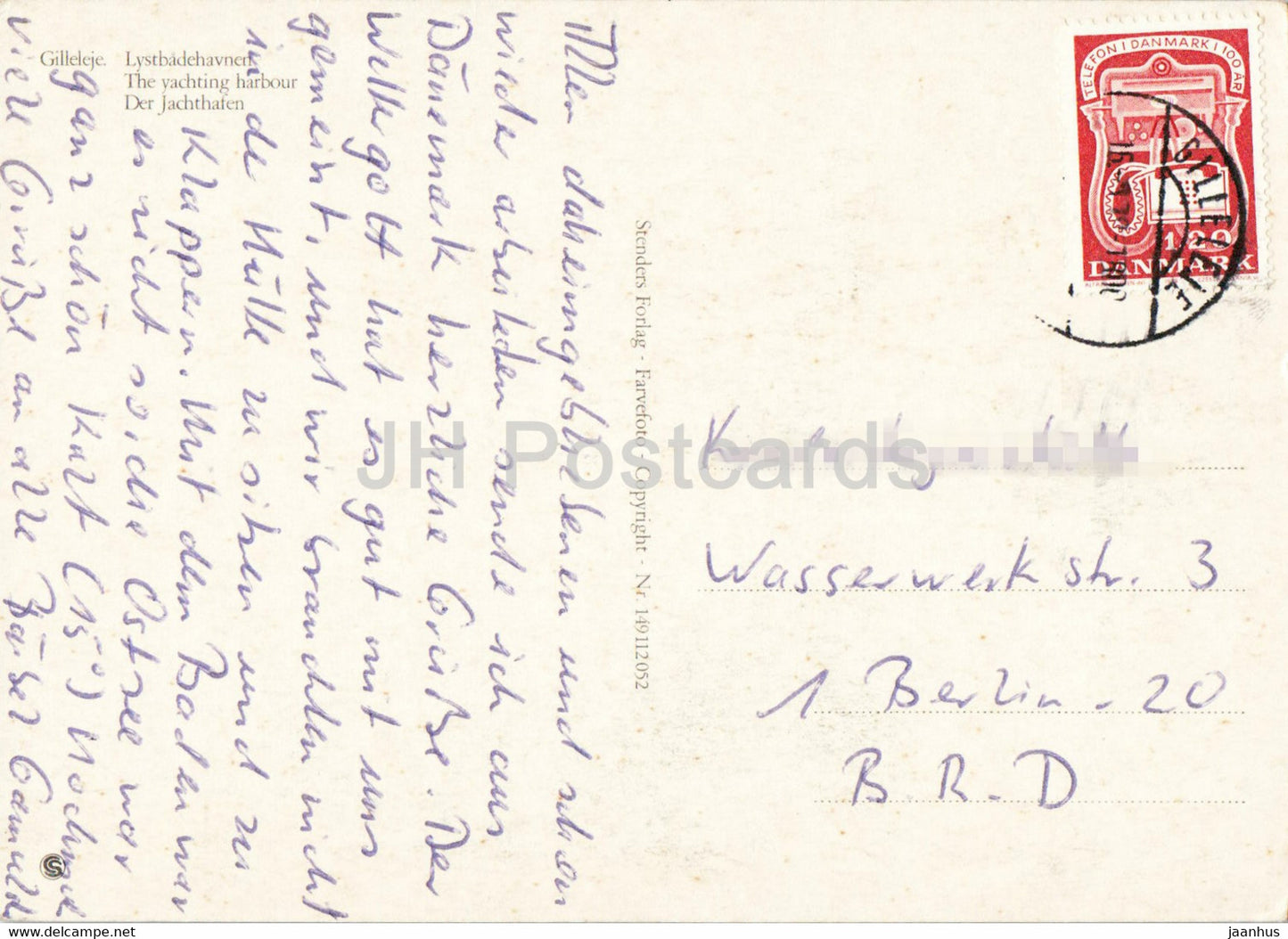 Gilleleje - The Yachting Harbour - bateau à voile - Danemark - utilisé
