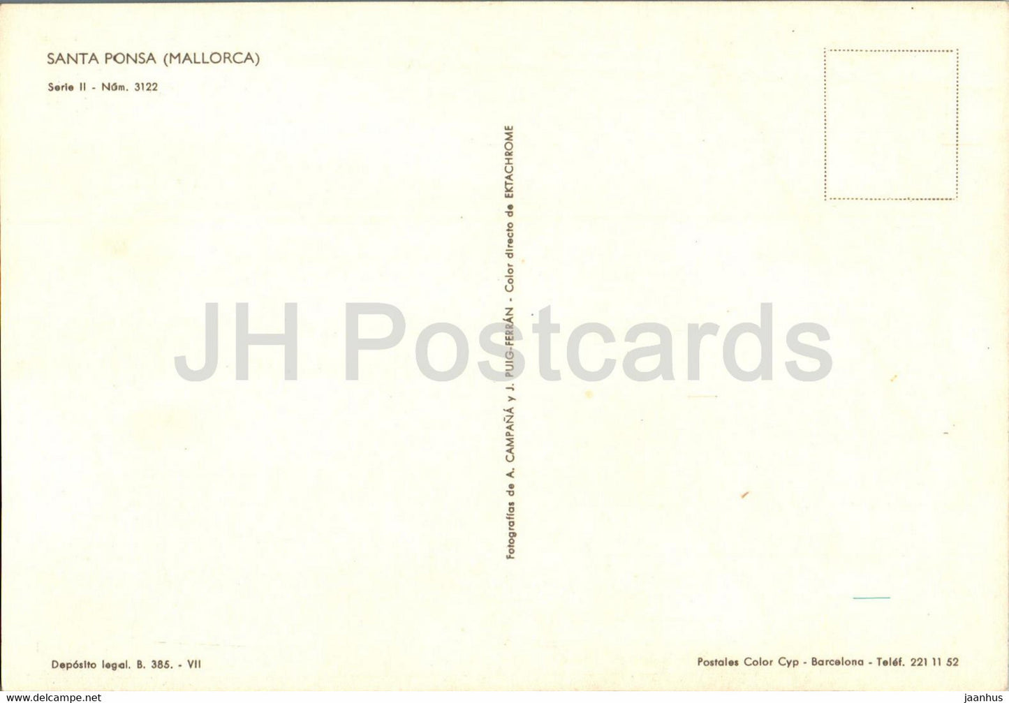 Santa Posa - Mallorca - boat - 3122 - Spain - unused