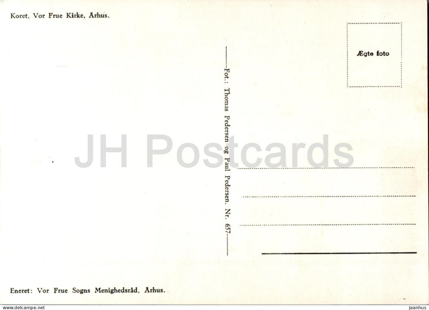 Arhus - Aarhus - Vor Frue Kirke - Koret - The Choir - 657 - Danemark - inutilisé