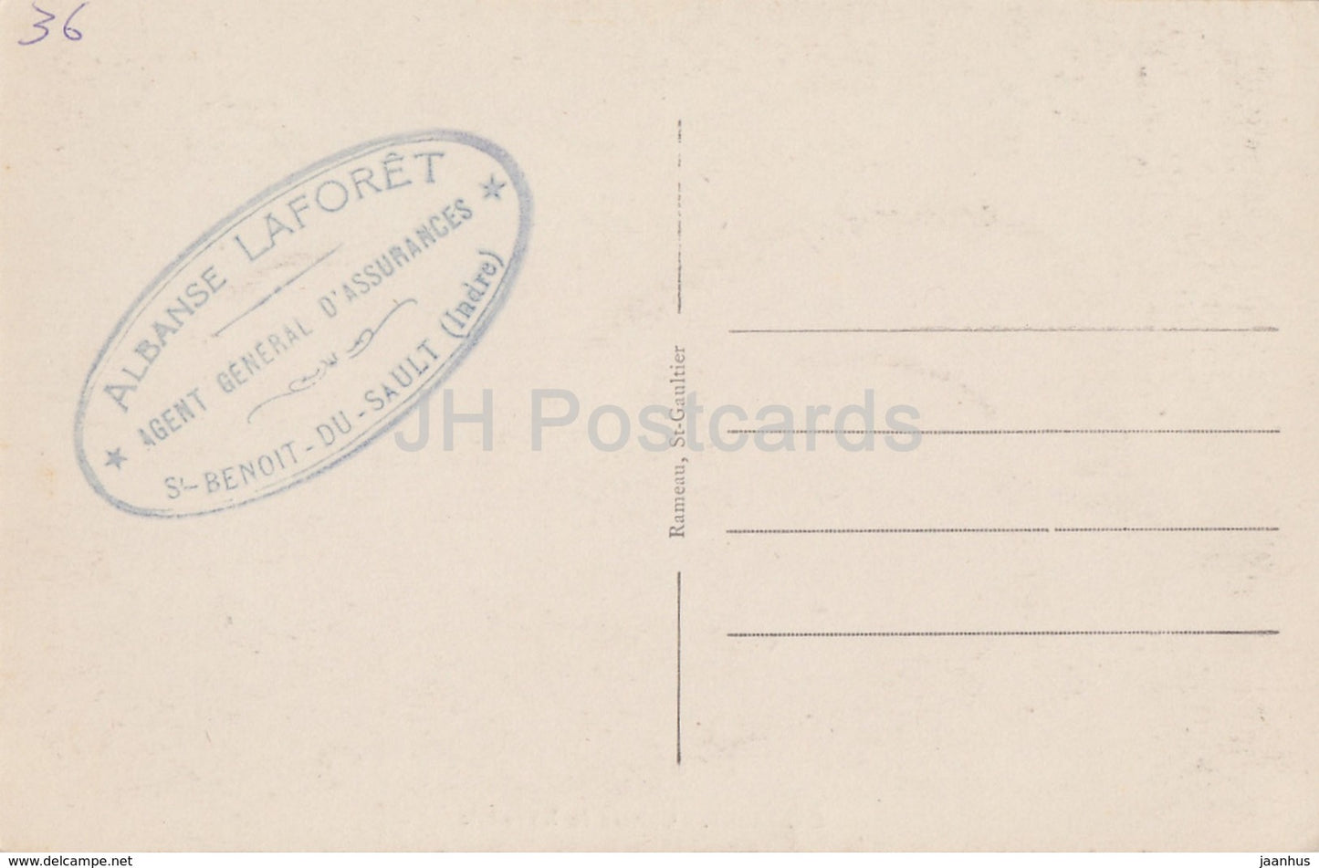 Chazelet - Chateau du XVe siecle - Albanse Laforet - Schloss - alte Postkarte - Frankreich - unbenutzt