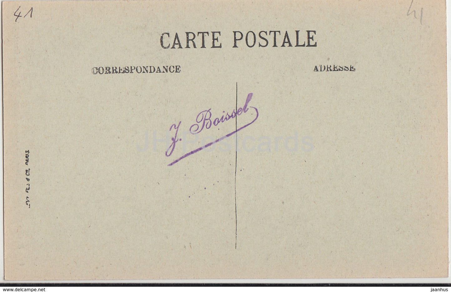 Blois - Le Chateau - L'Escalier Francois Ier - castle - 16 - old postcard - France - unused