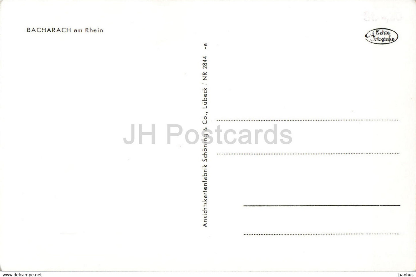 Bacharach am Rhein - Deutschland - unbenutzt