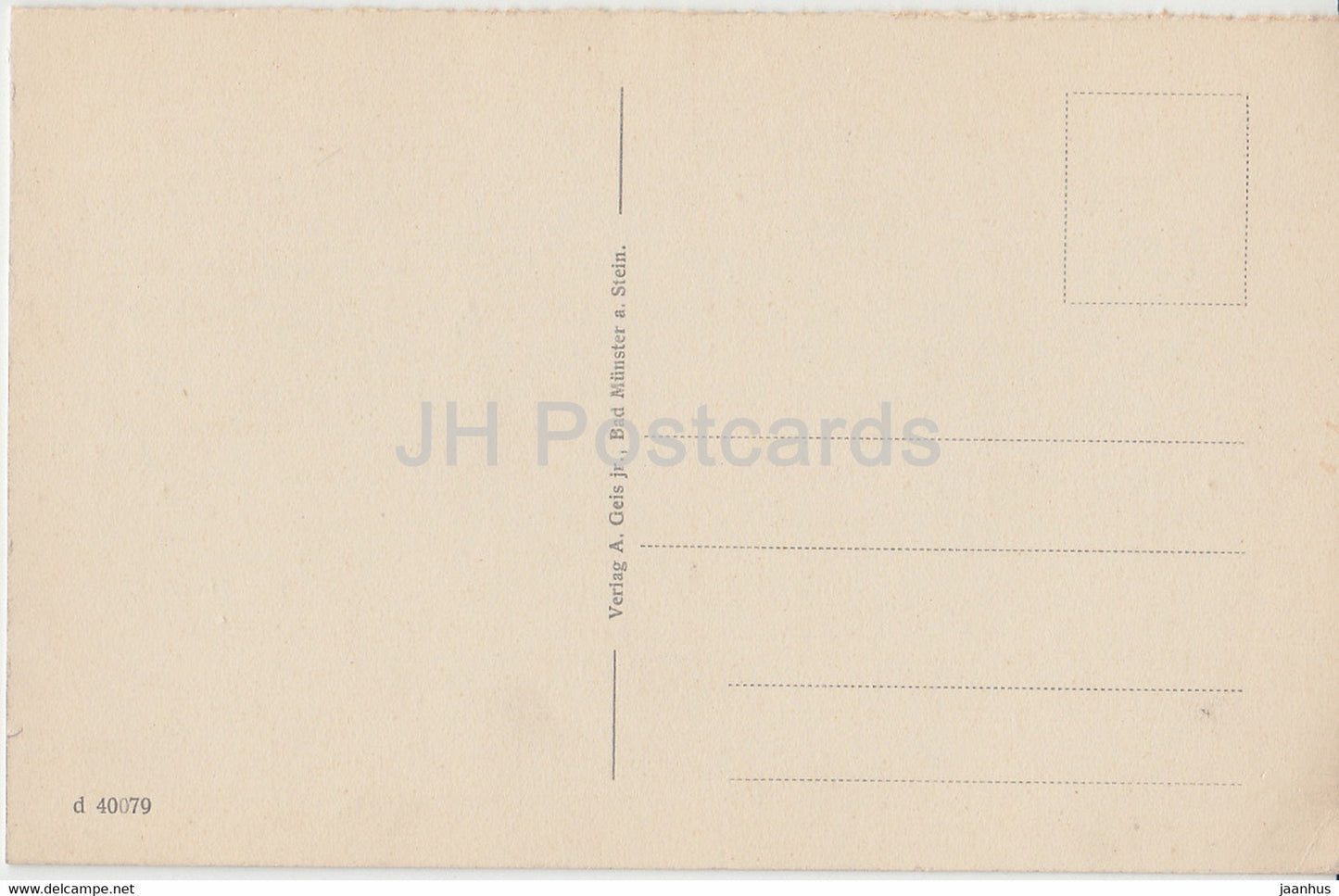 Bad Münster a Stein - Ebernburg - 40079 - alte Postkarte - Deutschland - unbenutzt