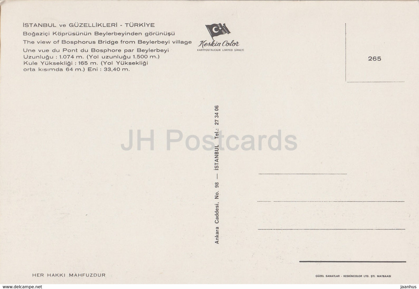 Istanbul - La vue sur le pont du Bosphore depuis le village de Beylerbey - Turquie - inutilisé