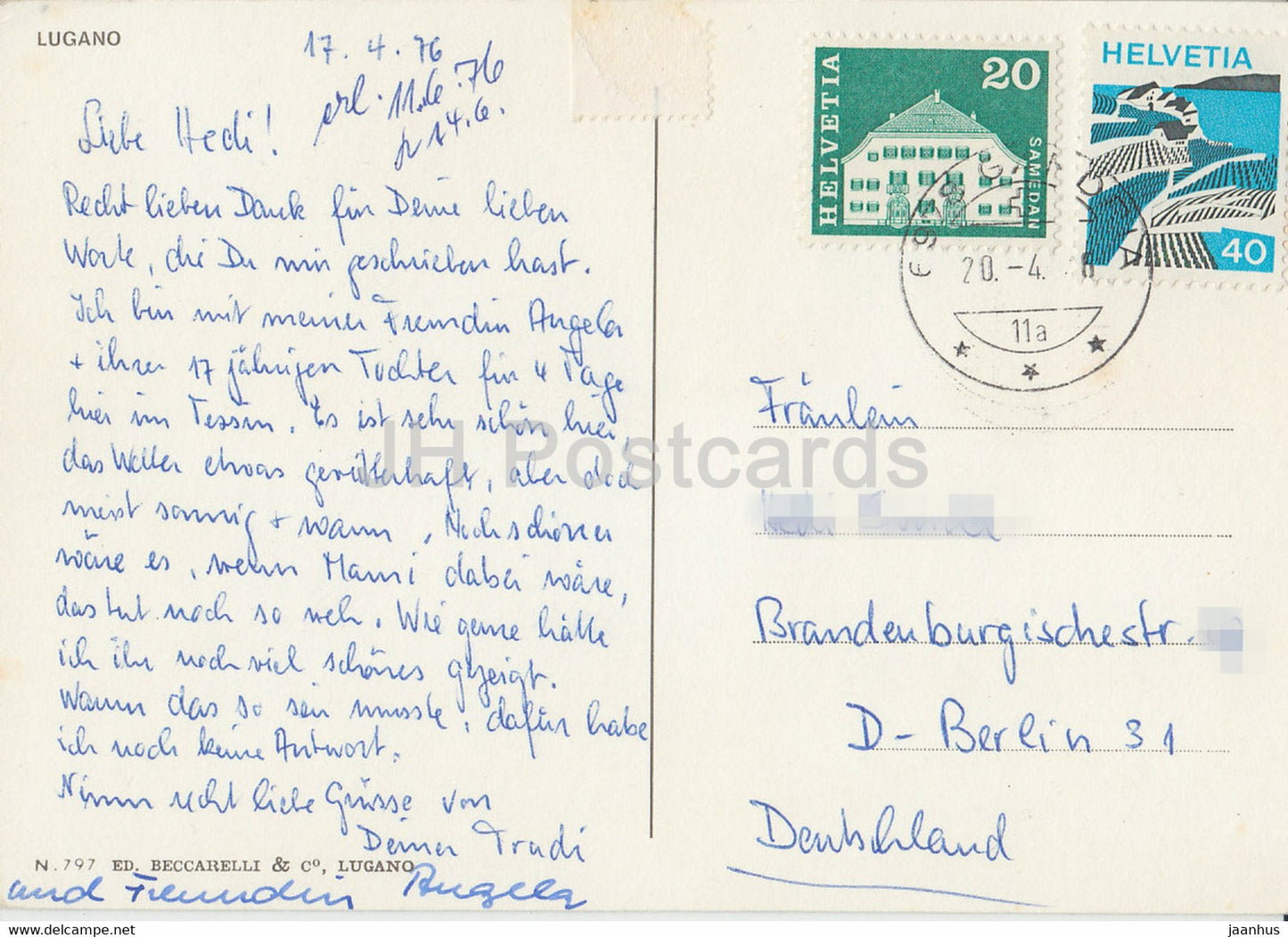 Lugano - multiview - 797 - 1976 - Switzerland - used