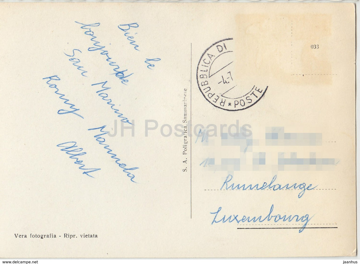 San Marino - La Rocca - castle - San Marino - used