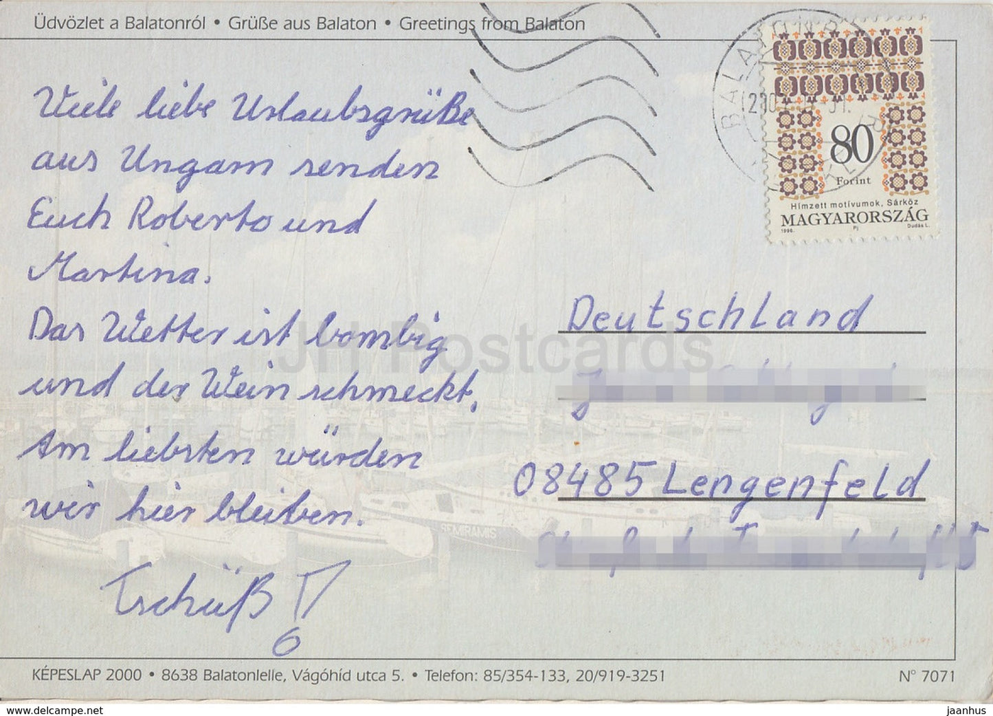 Balaton - voilier - bateau à passagers - planche à voile - multiview - années 2000 - Hongrie - d'occasion