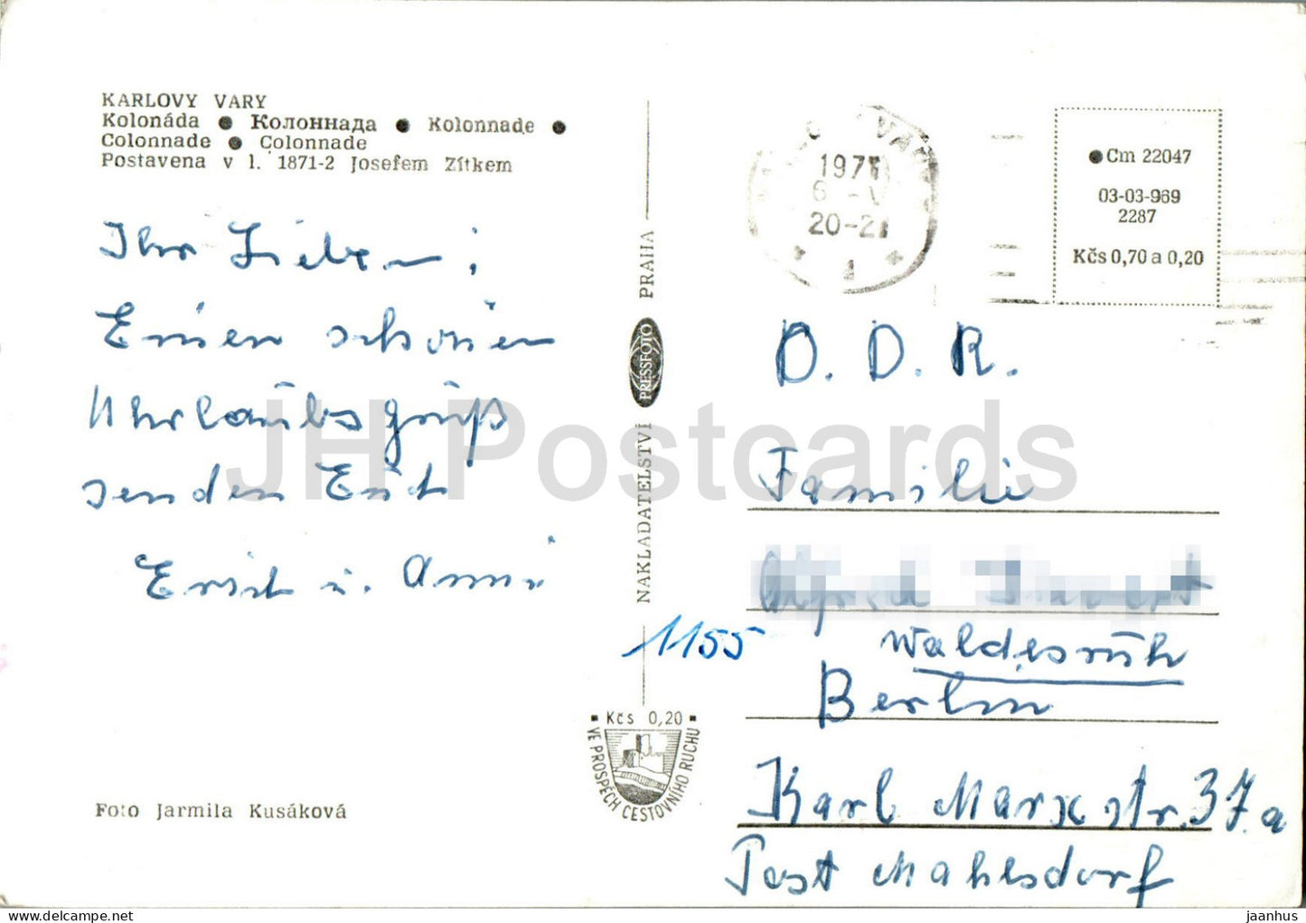 Karlovy Vary - Kolonada - Colonnade - 1970 - Czech Republic - Czechoslovakia - used