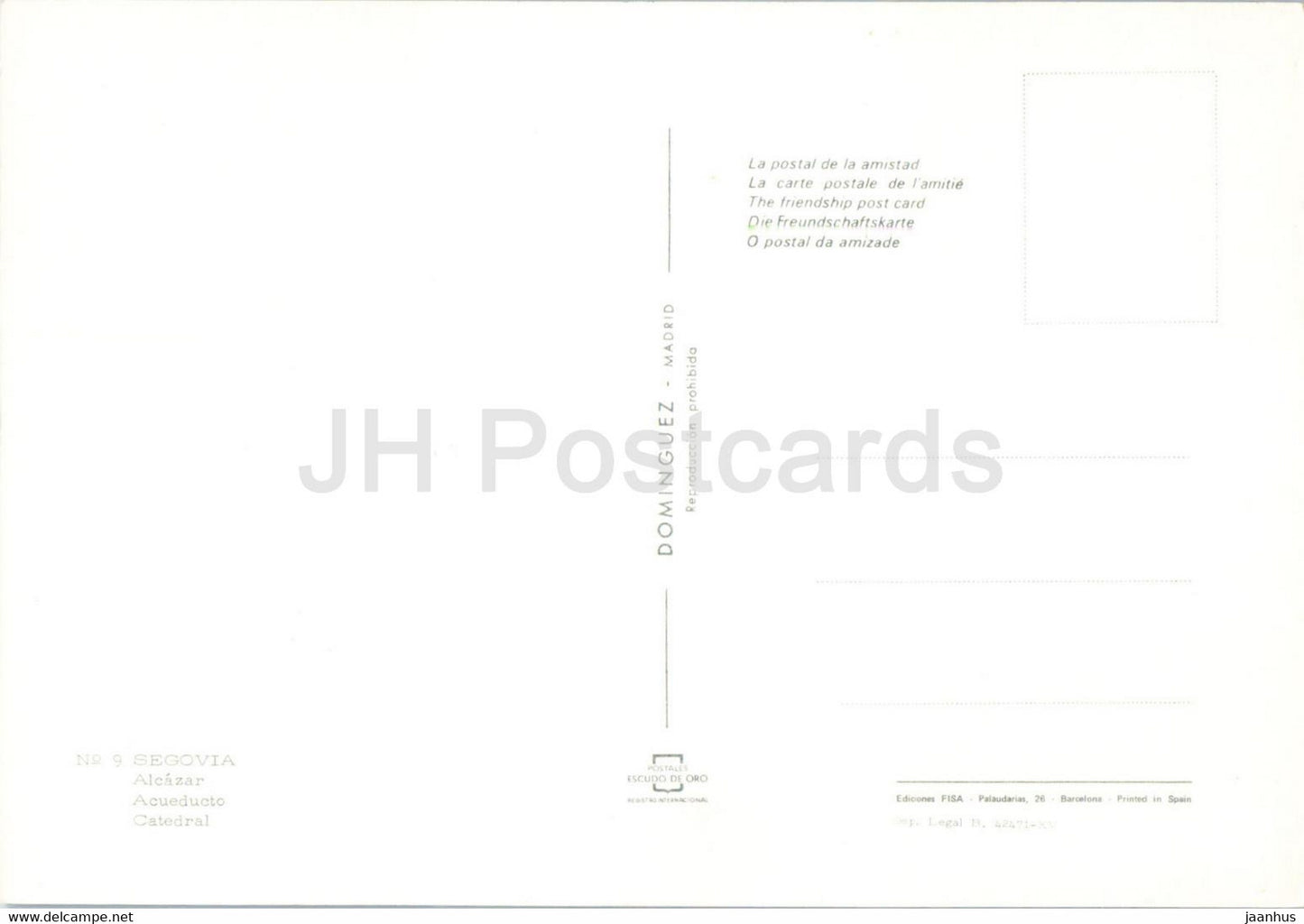 Ségovie - Alcazar - Acueducto - Catedral - cathédrale - aqueduc - multiview - 9 - Espagne - inutilisé