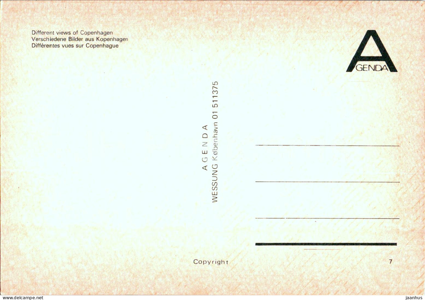 Copenhagen - Kobenhavn - Different view of Copenhagen - Little Mermaid - Royal Guard - multiview - 7 - Denmark - unused