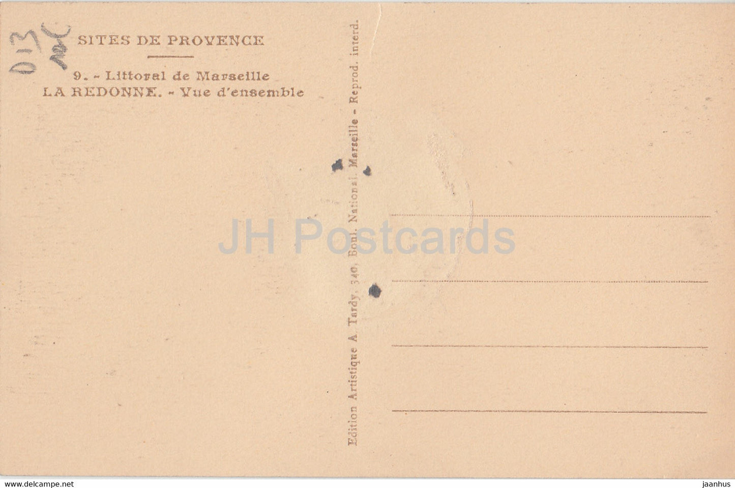 La Redonne - Vue d'ensemble - alte Postkarte - Frankreich - gebraucht