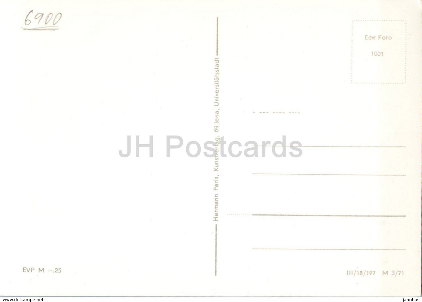 Jena Universitatsstadt - Neues Zeiss Hochhaus - tram - Germany DDR - unused