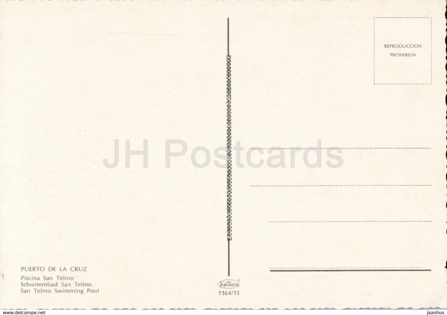 Puerto de La Cruz - Piscina San Telmo - San Telmo Swimming Pool - Tenerife - Spain - unused
