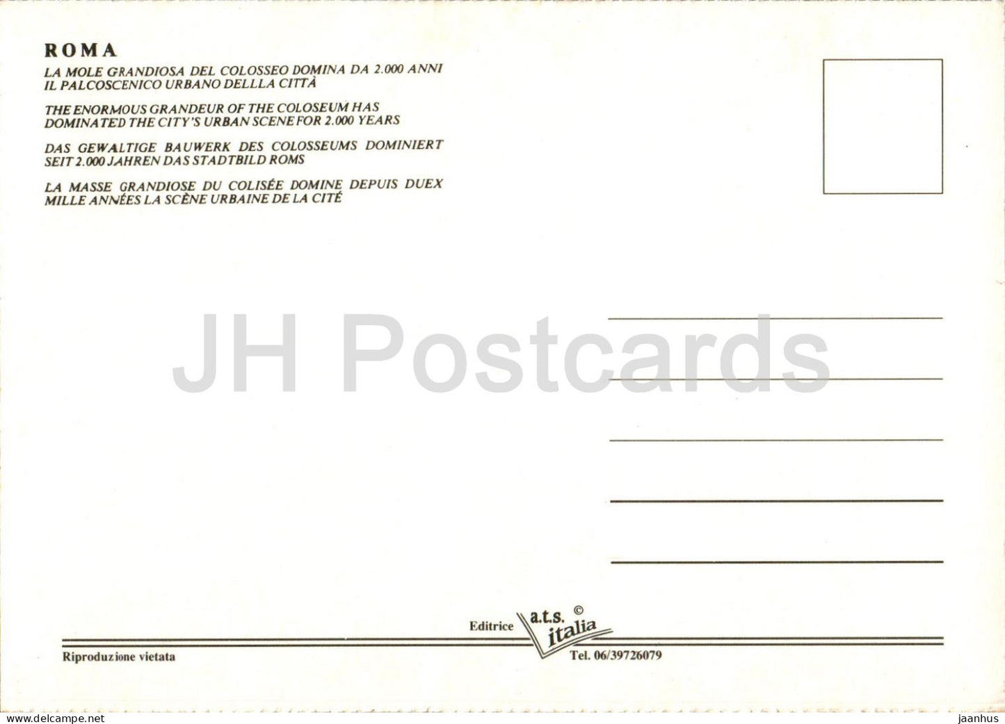 Roma - Rom - Kolosseum - Kolosseum - Straßenbahn - Antike - Italien - unbenutzt